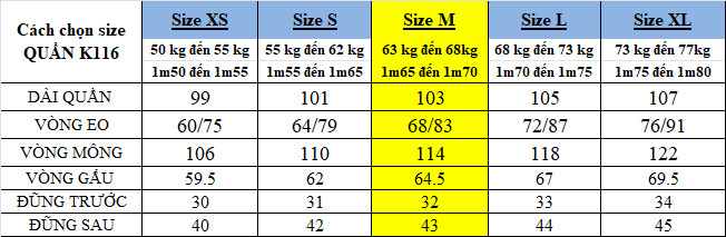 Quần chống nước - K116đen
