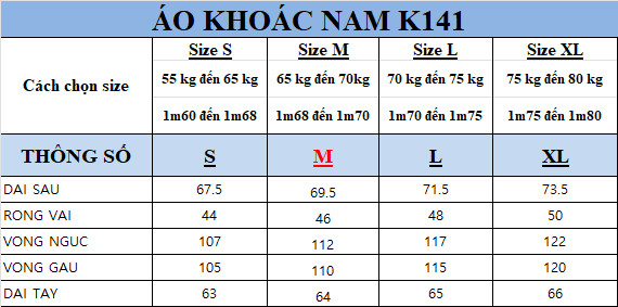 ÁO 1 LỚP CHỐNG NƯỚC - K141-MÀU ĐỎ