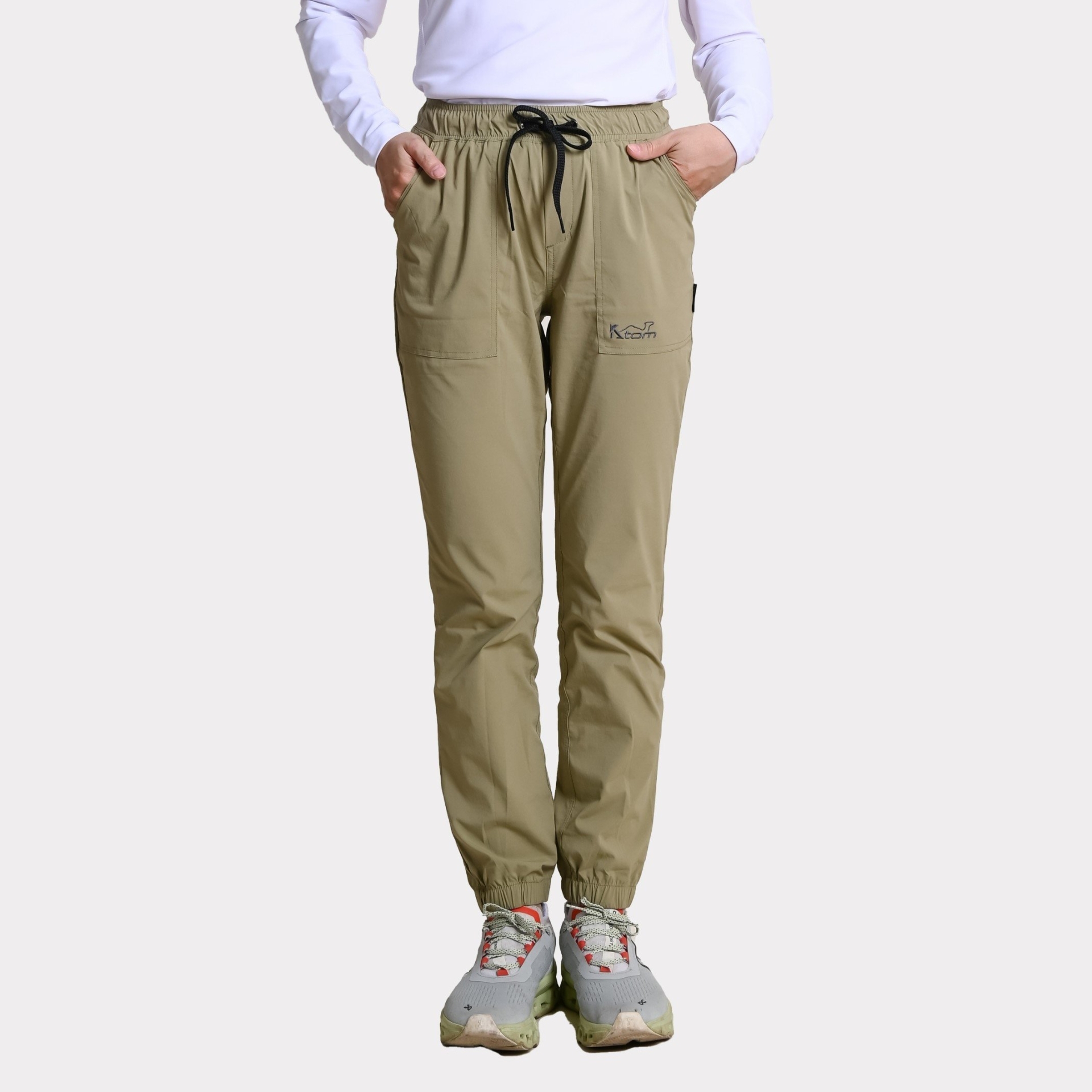 Quần Co Giãn cạp chun-K99-Màu OLIVE