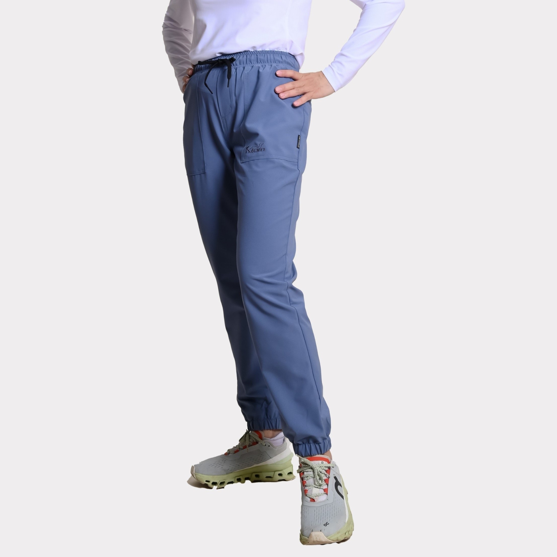 Quần Co Giãn cạp chun-K99-Màu SKY