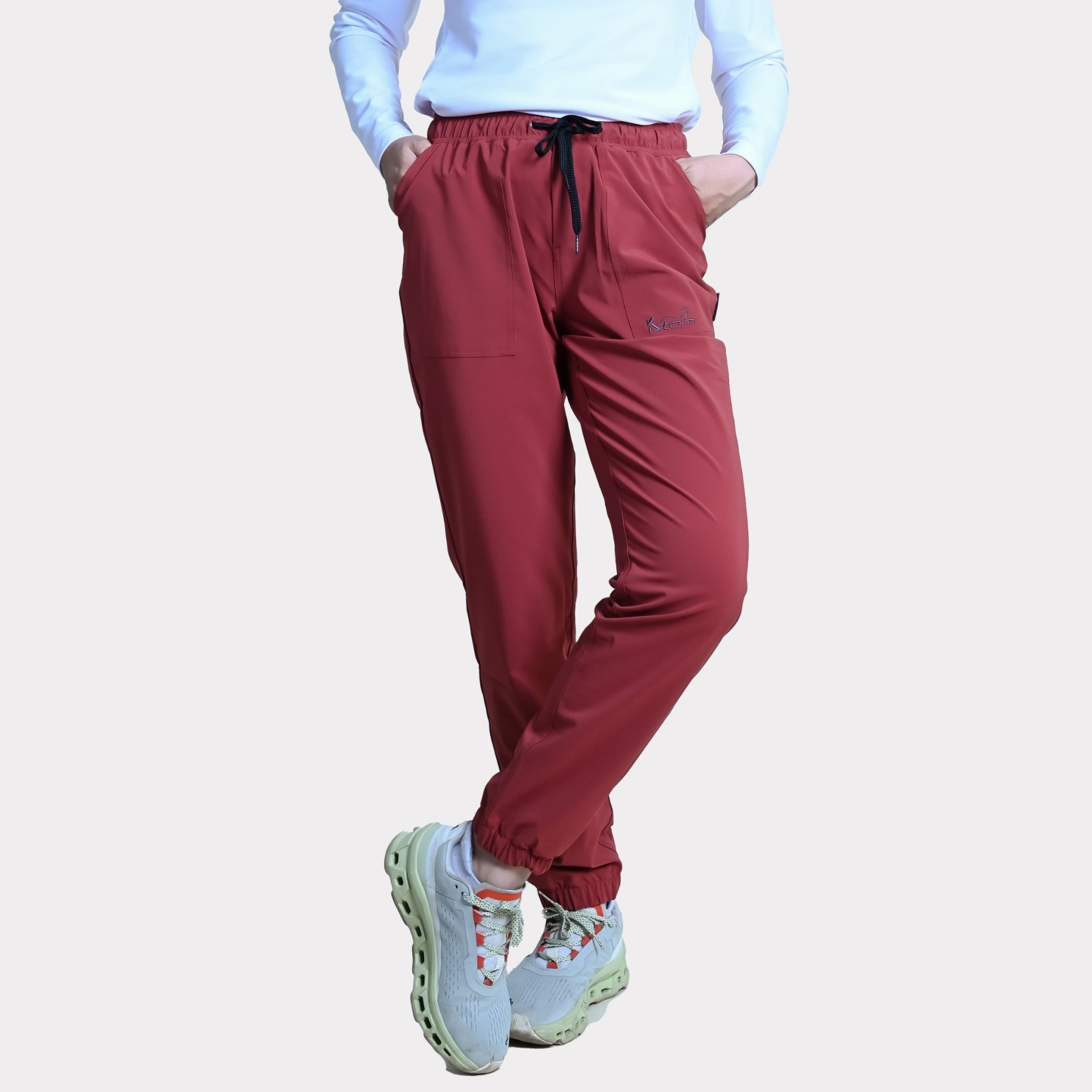 Quần Co Giãn cạp chun-K99-Màu Đỏ
