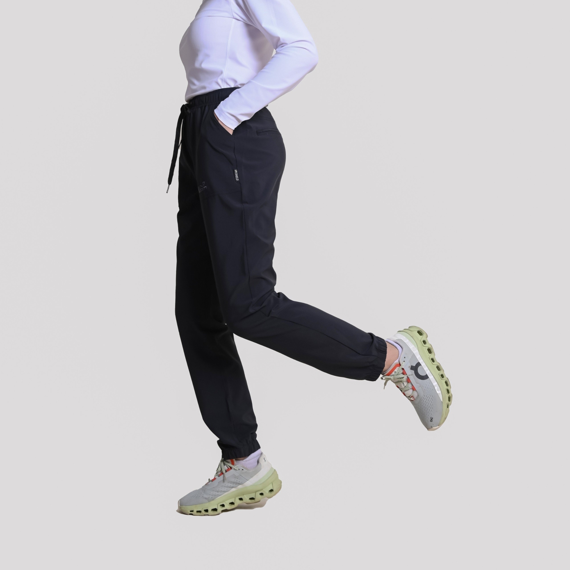 Quần Co Giãn cạp chun-K99-Màu Đen