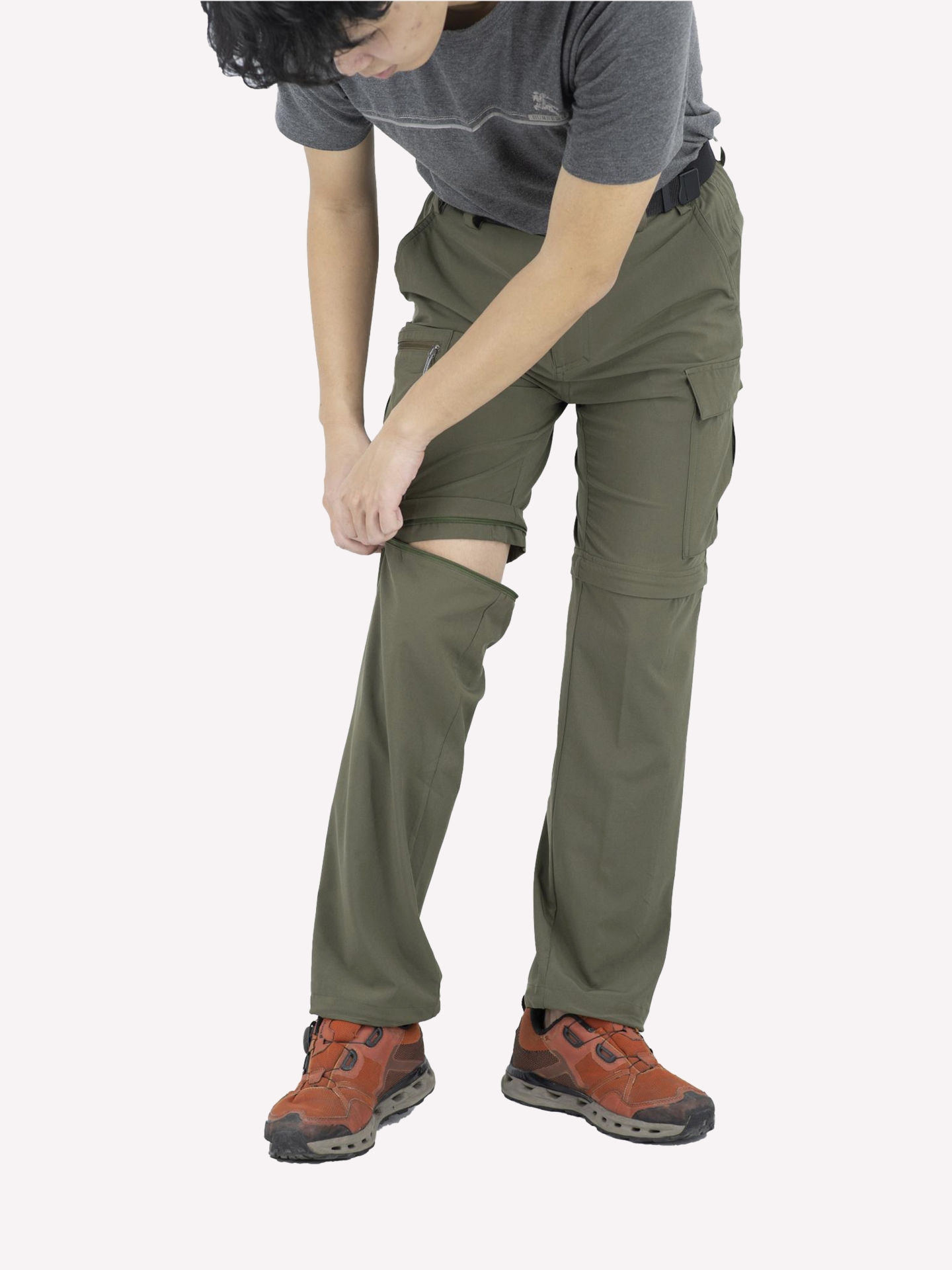 Quần nối ống, co giãn – Mã K112 – màu rêu