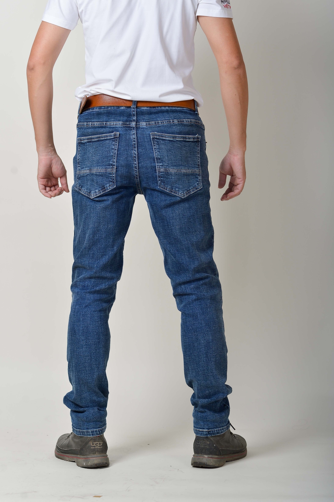 Quần bò có giáp bảo hộ - K122 – Màu xanh bò