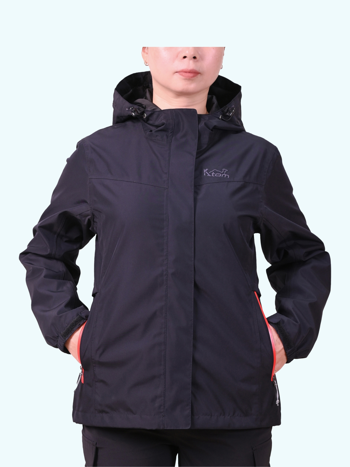 Áo nữ chống nước - K124- Màu đen