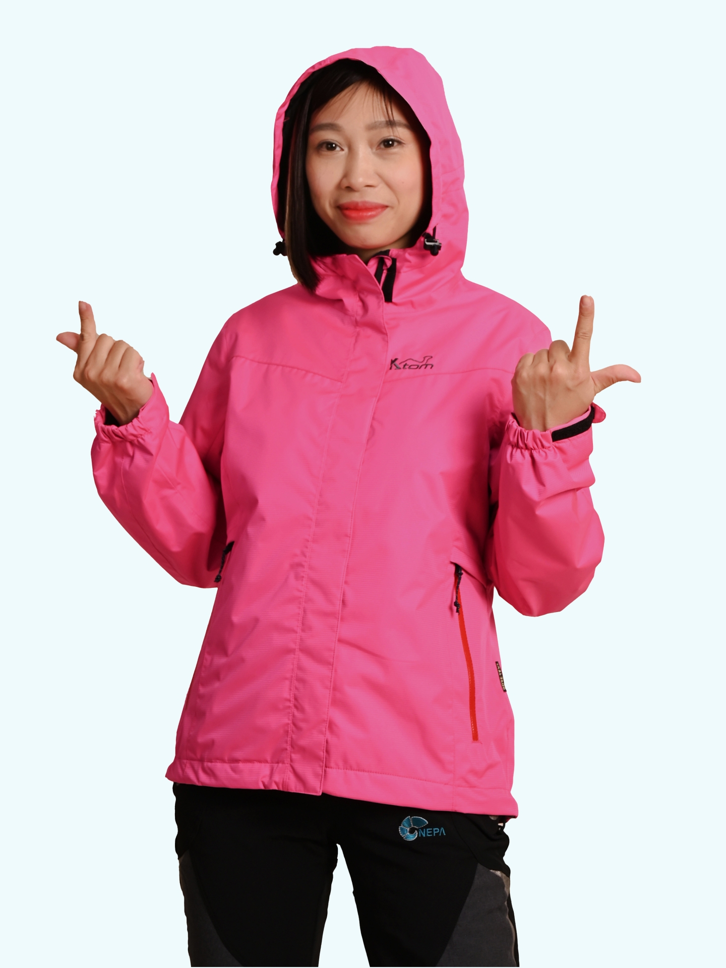 Áo nữ chống nước - K124- Màu hồng