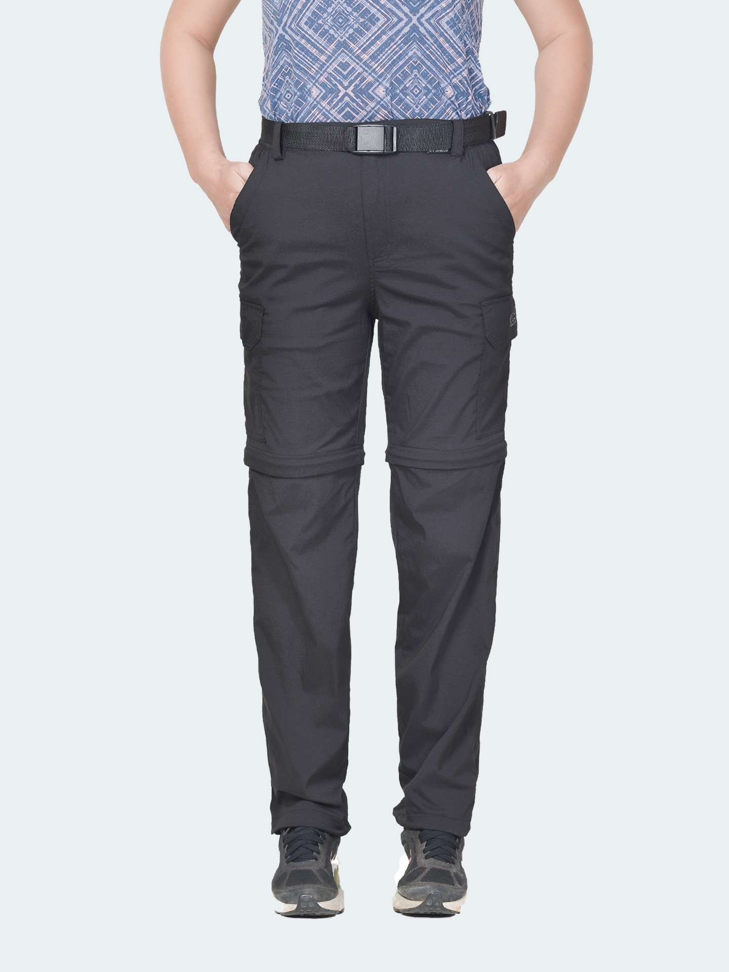 Quần nối ống nữ co giãn–K130-Màu đen