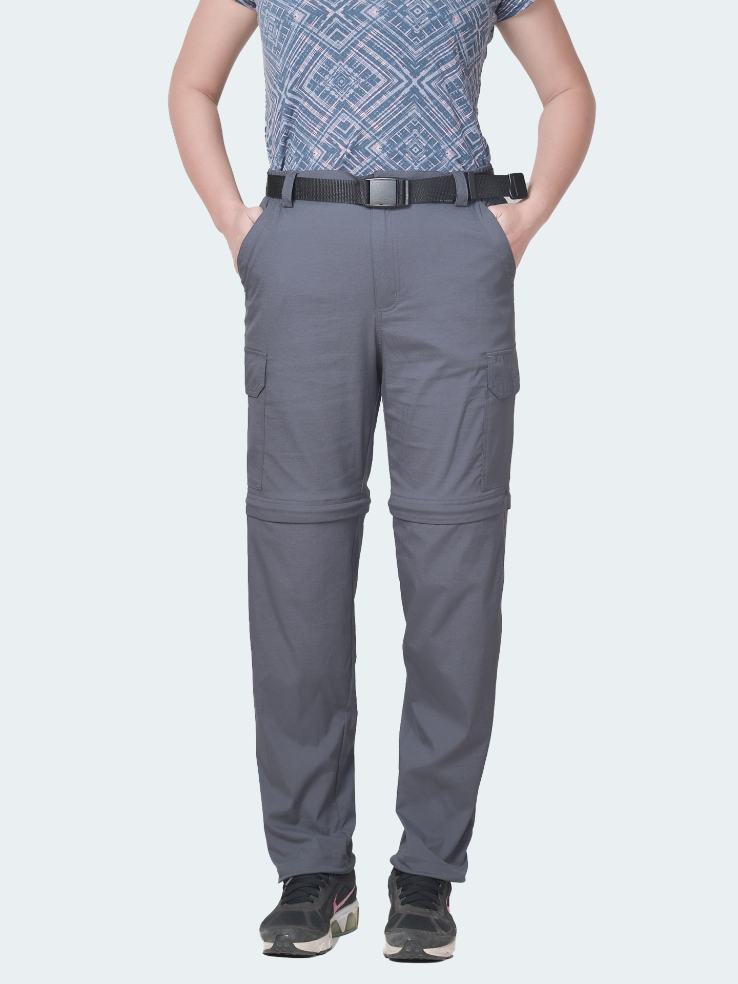 Quần nối ống nữ co giãn – K130- Màu ghi