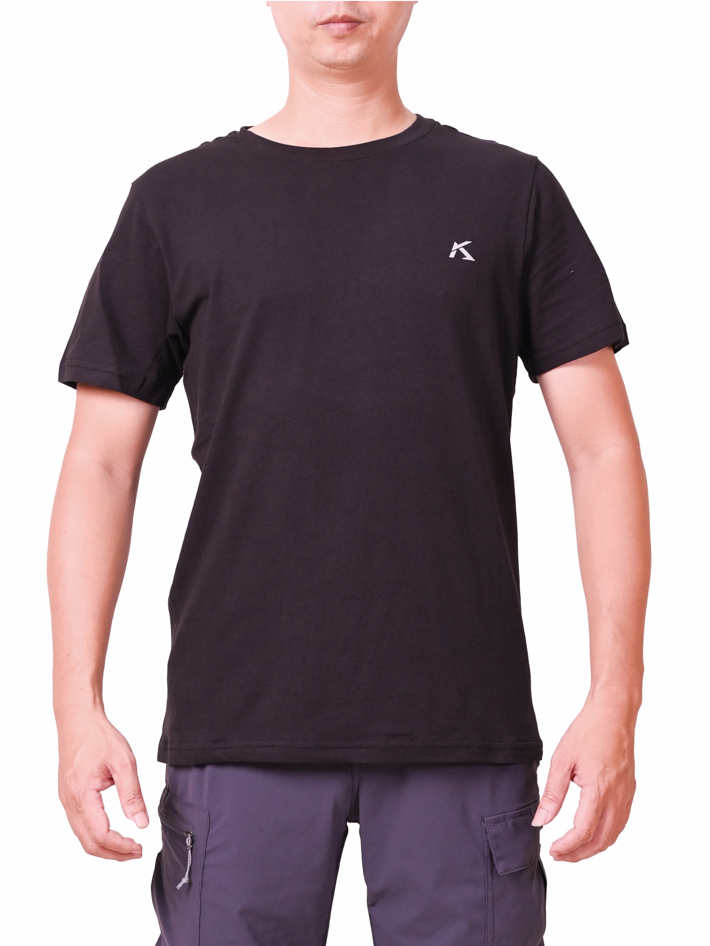 Áo Thun cổ tròn – Mã K132 – Màu đen