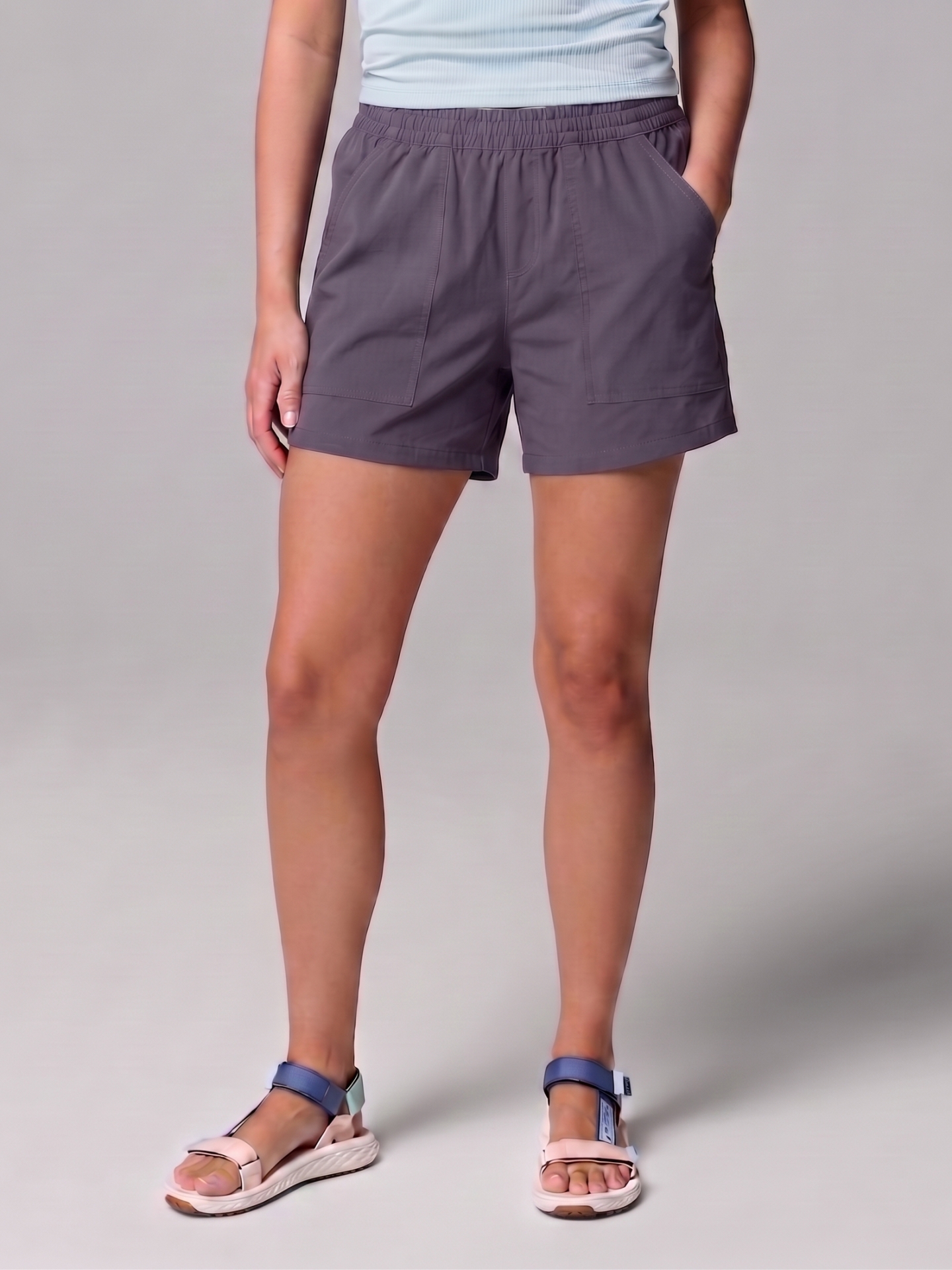 QUẦN RUNNING CO GIÃN - MÃ K136-MÀU GHI