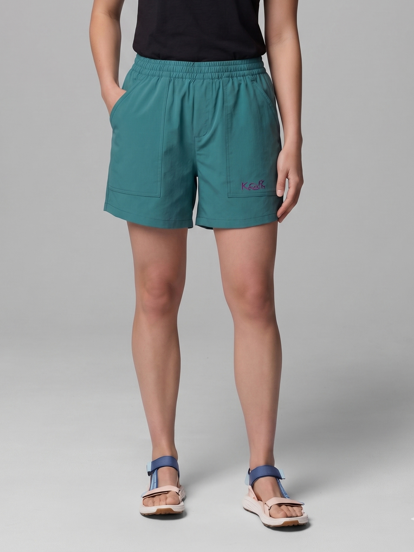 QUẦN RUNNING CO GIÃN - MÃ K136-MÀU XANH