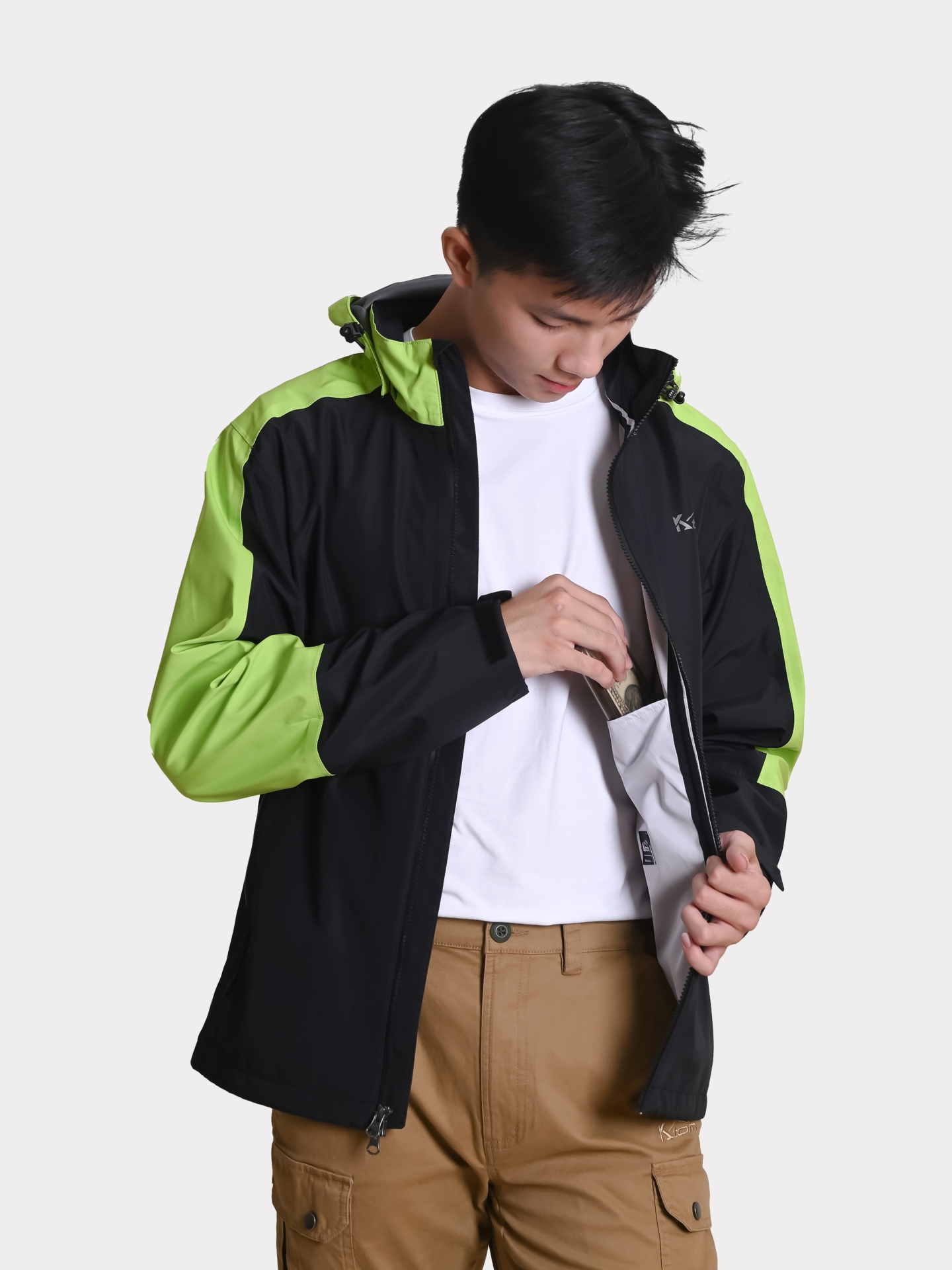 ÁO 1 LỚP CHỐNG NƯỚC - K141-MÀU XANH