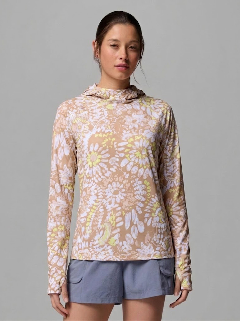 ÁO CHỐNG UV ACTIVE - K143 - MÀU HOA NÂU