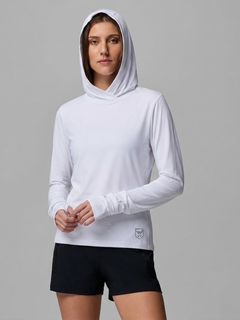 ÁO CHỐNG UV ACTIVE - K143-MÀU TRẮNG