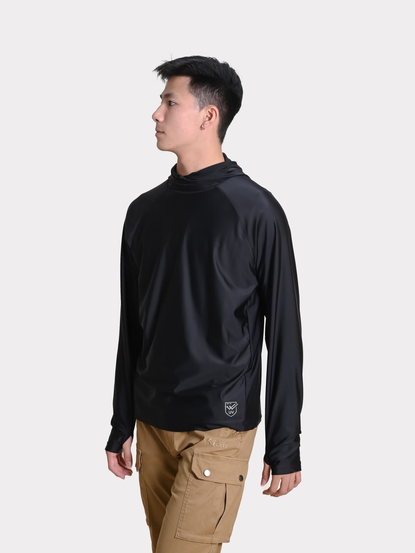 ÁO CHỐNG UV ACTIVE -K144-MÀU ĐEN