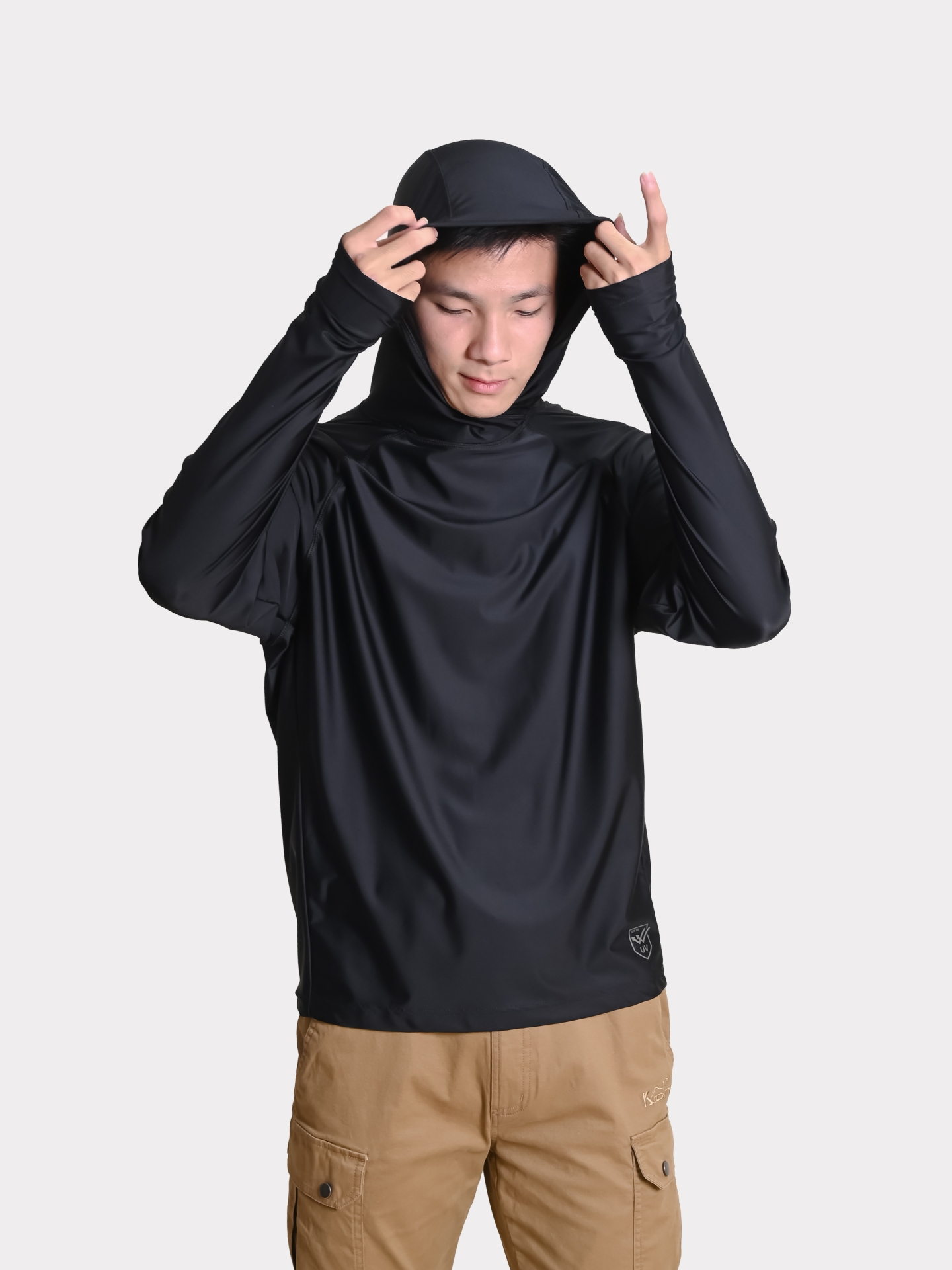 ÁO CHỐNG UV ACTIVE -K144-MÀU ĐEN