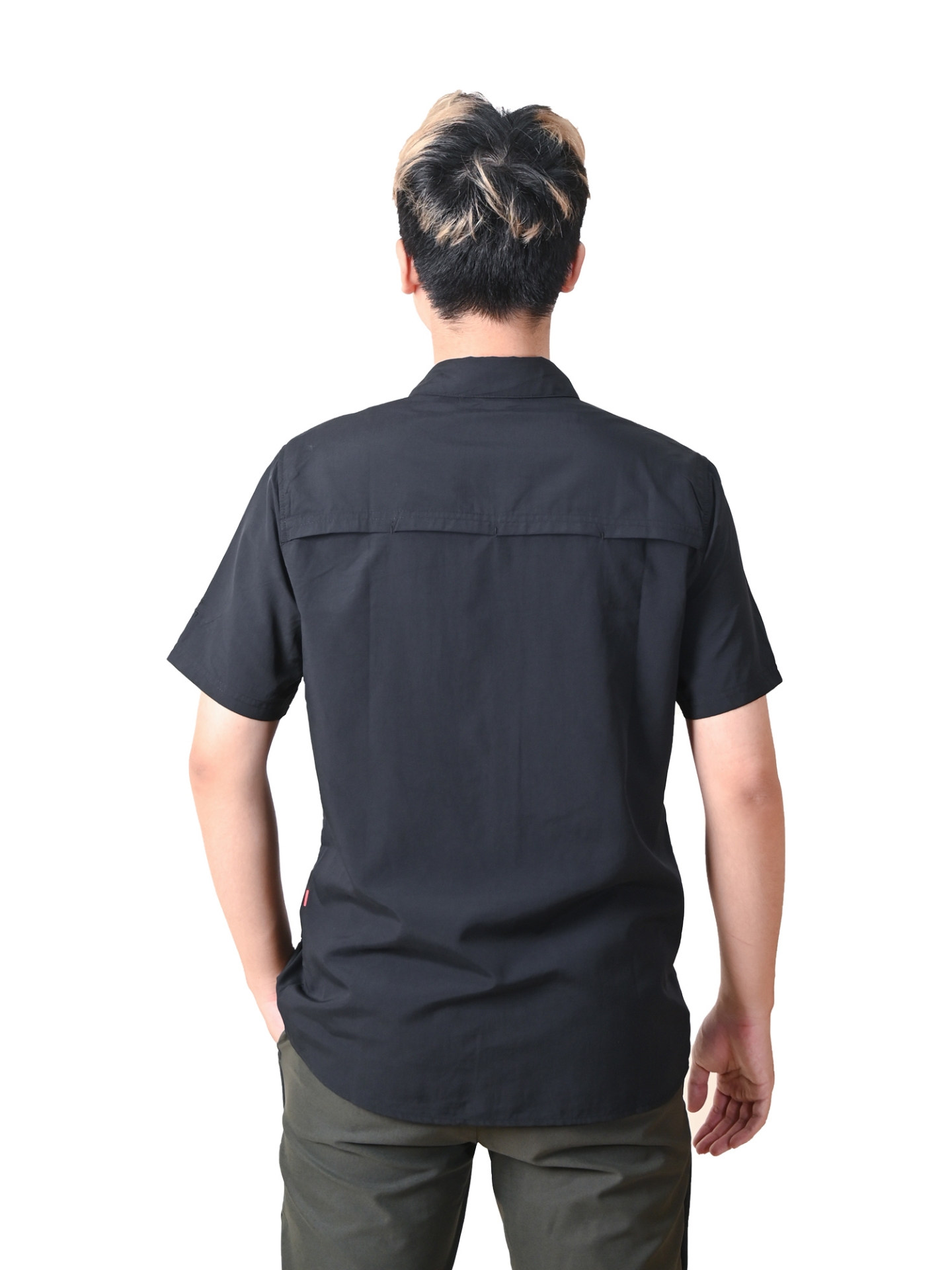 ÁO CỘC TAY NHANH KHÔ ( UPF50+)-MÃ K150-MÀU ĐEN