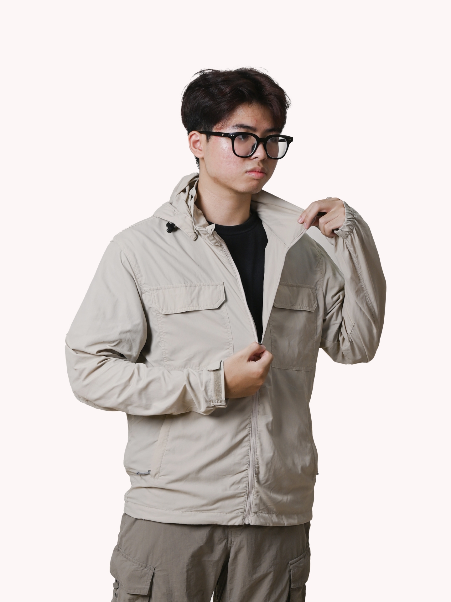 ÁO KHOÁC CHỐNG NẮNG, NHANH KHÔ – MÃ K151 – MÀU BE