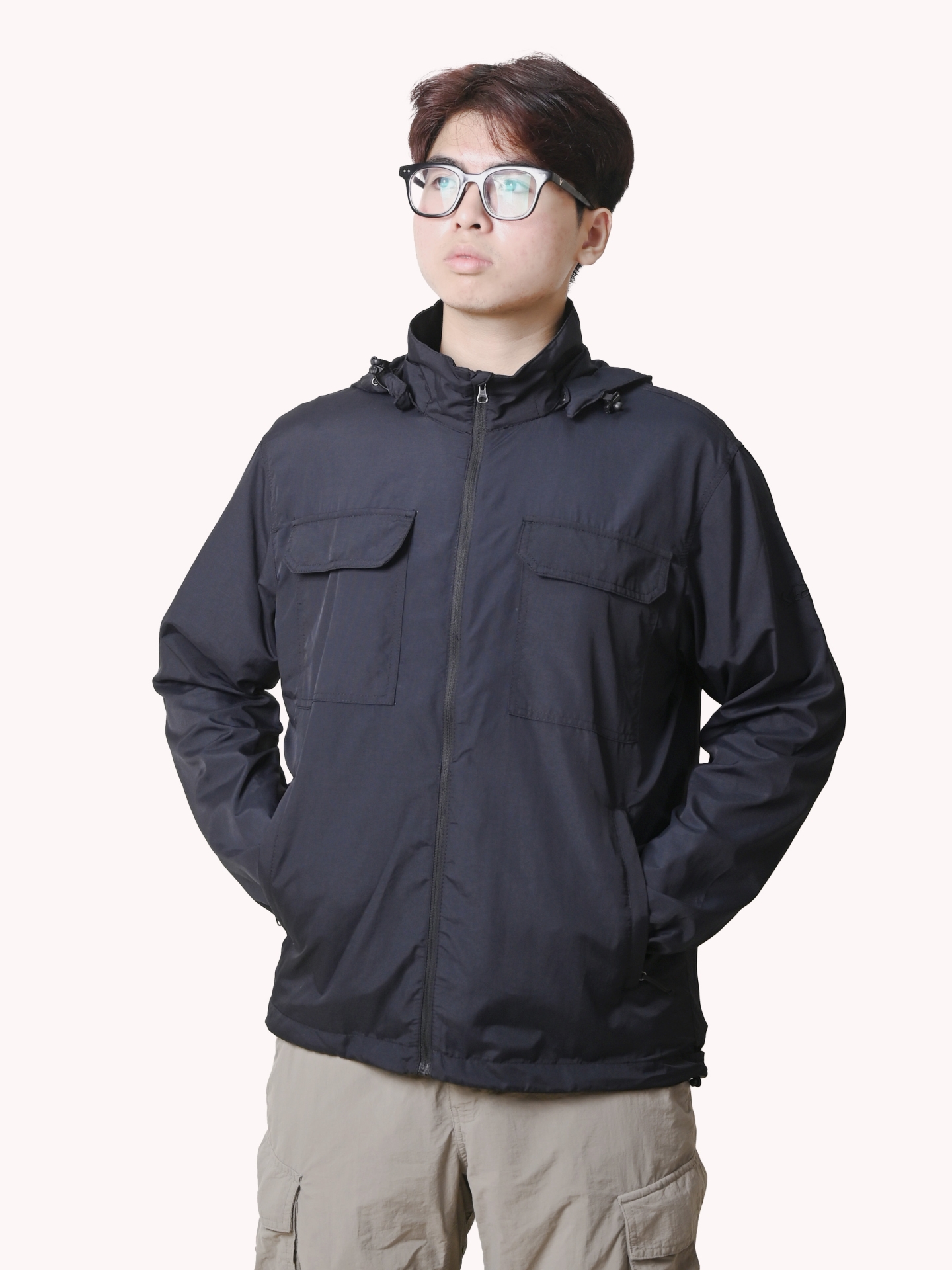 ÁO KHOÁC CHỐNG NẮNG, NHANH KHÔ – MÃ K151 – MÀU ĐEN