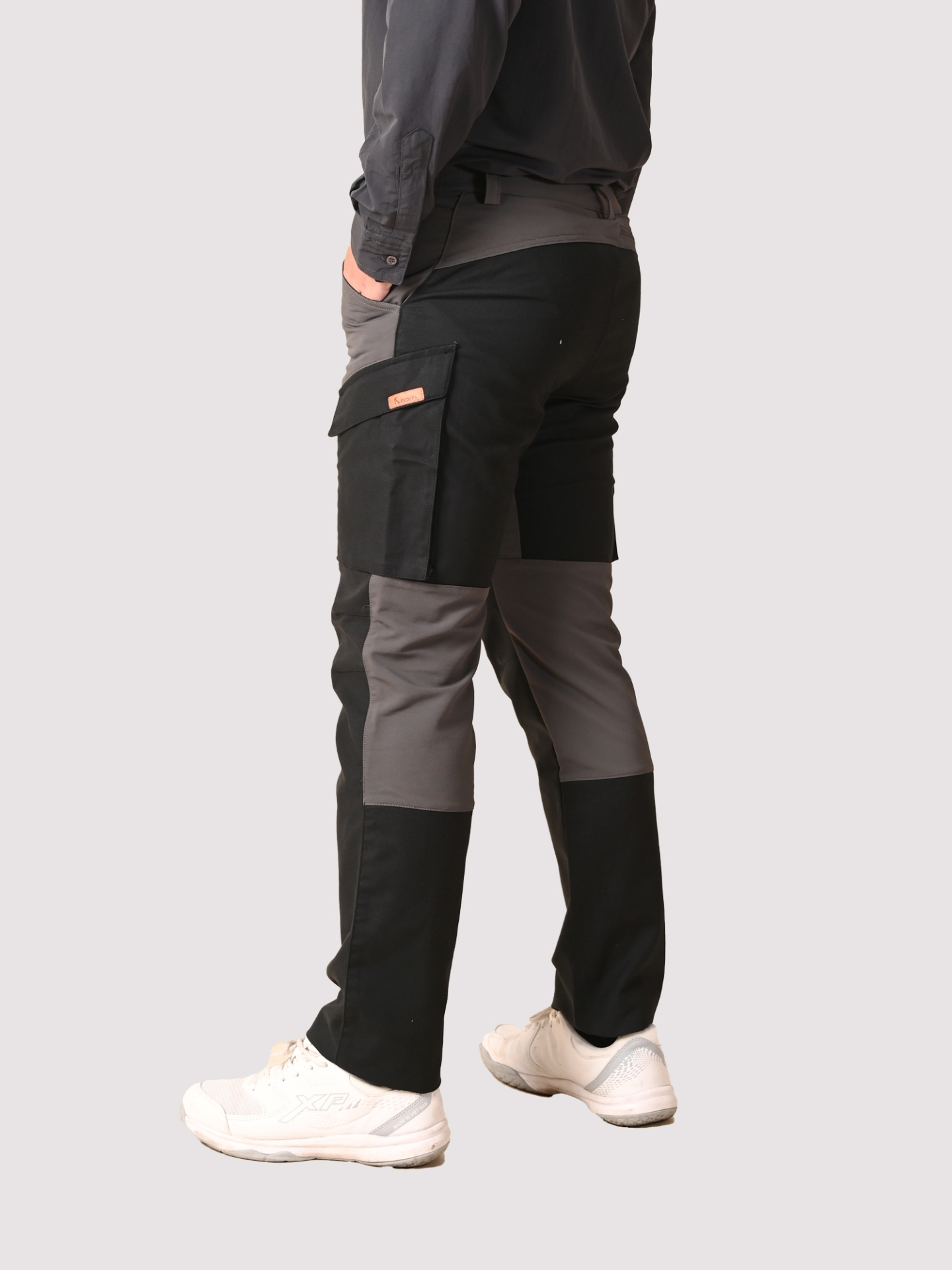QUẦN TREKING PHỐI - MÃ K154 - GHI/ĐEN