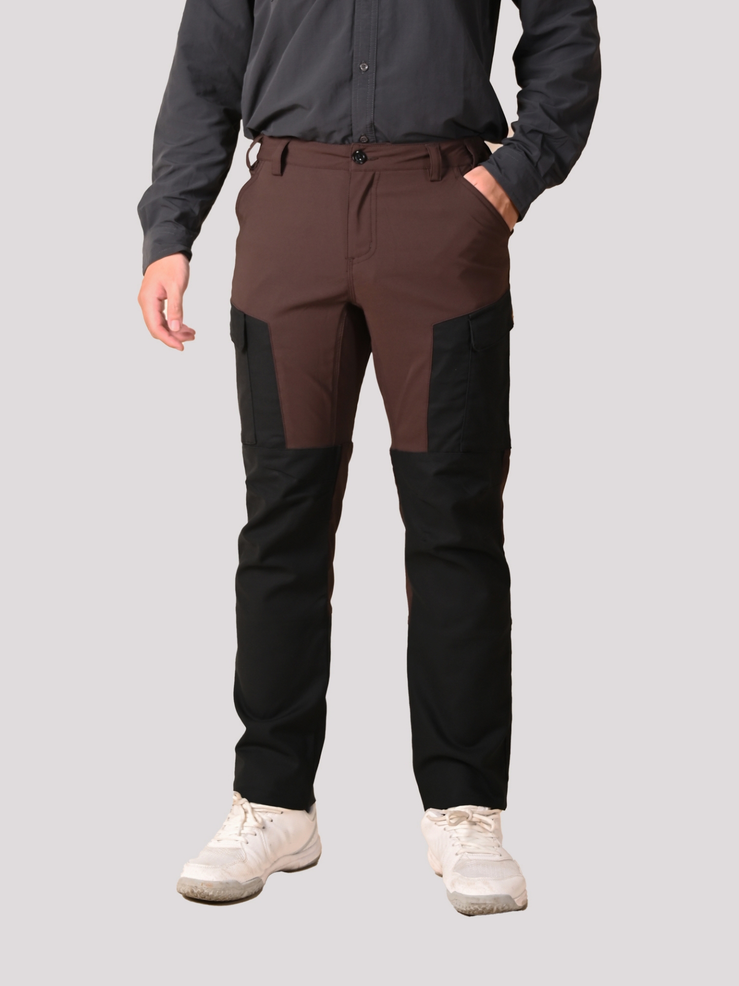 QUẦN TREKING PHỐI - MÃ K154 - MÀU NÂU/ĐEN