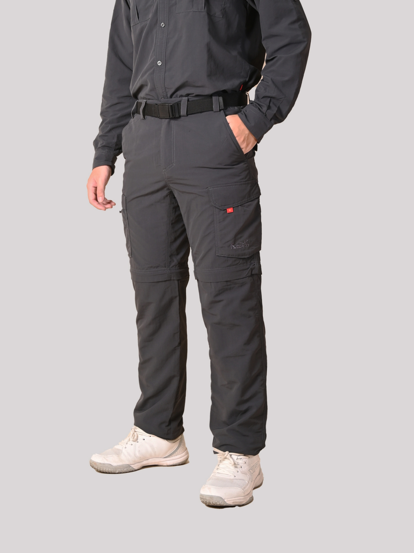 QUẦN NỐI ỐNG, VẢI NHANH KHÔ ĐI RỪNG – MÃ K155 – MÀU GHI