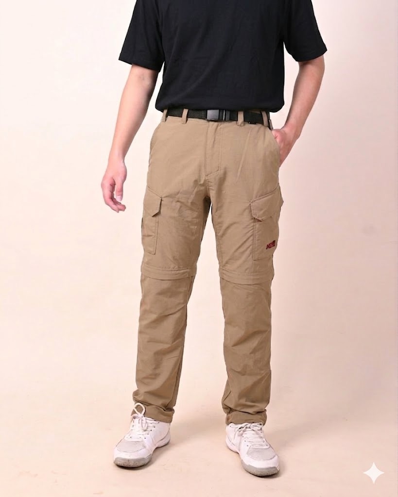 QUẦN NỐI ỐNG, VẢI NHANH KHÔ ĐI RỪNG – MÃ K155 – MÀU KAKI