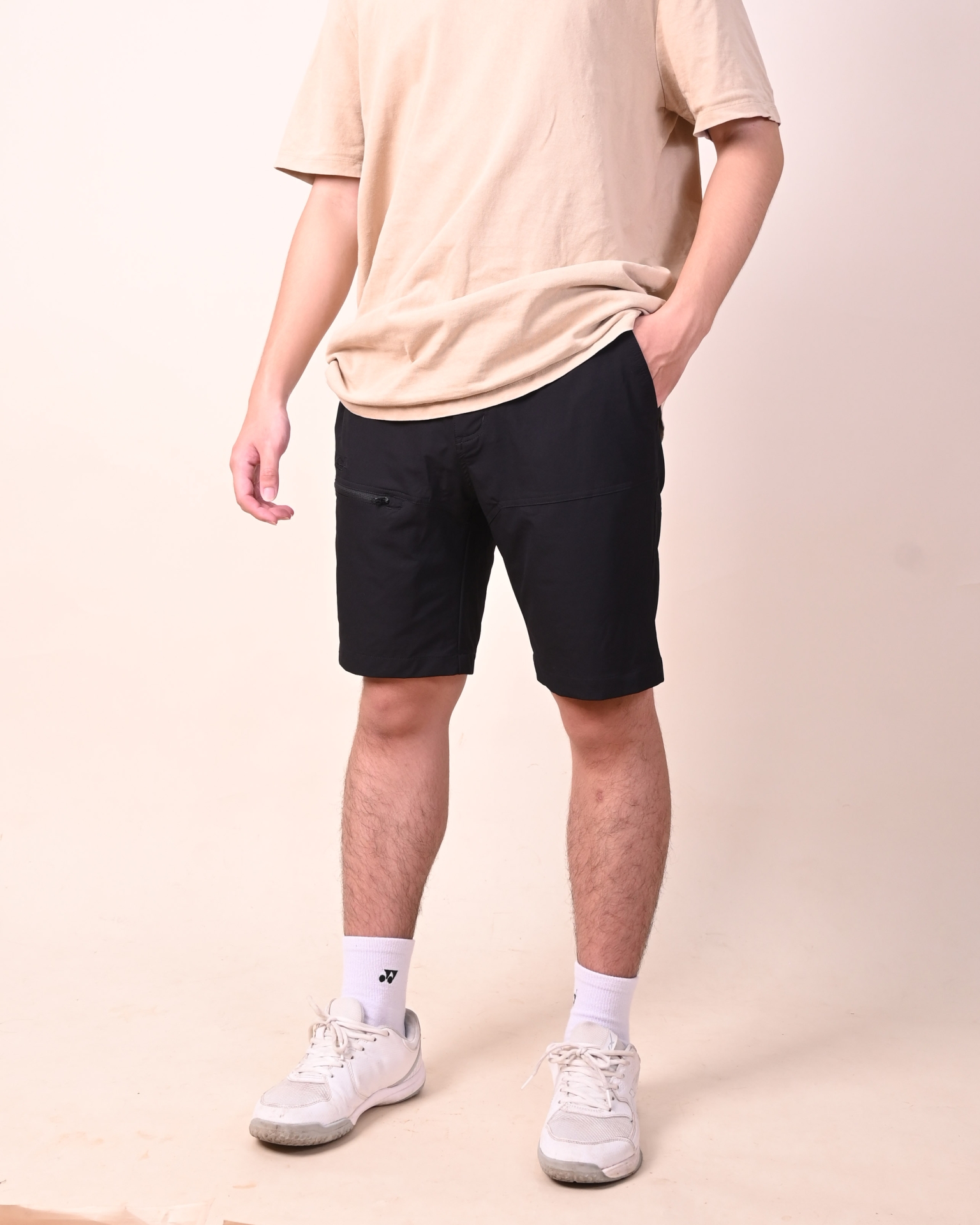 Quần Short co giãn trekking - Mã K161- Màu be